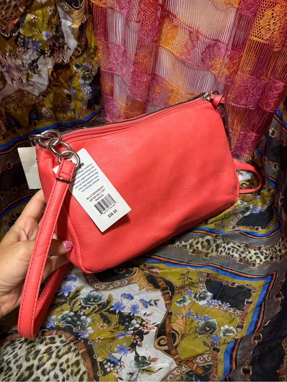 Coral Pink Shoulder Bag from Sony pictures costume department